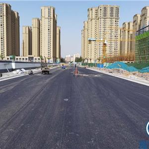 鄭州南站路瀝青路面攤鋪